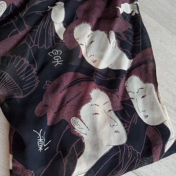 vintage 90s sheer robe top - Picture 6 of 6